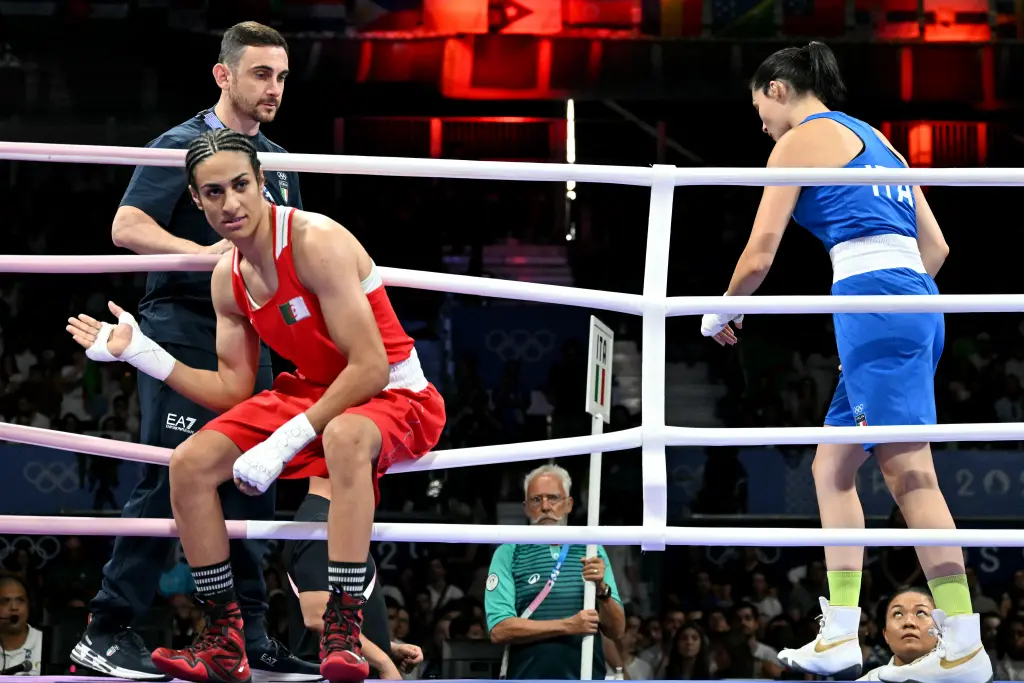 Imane Khelif, Boxer at Center of Olympic Gender Controversy, Forces First Opponent to Quit 46 Seconds into Fight